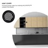 Operitacx 20 Pcs Stainless Steel Louver Round Vent Covers Flat