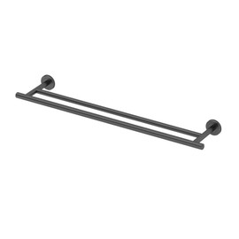 Gatco 4244MX Latitude II 24" Double Towel Bar, Matte Black