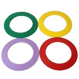 Shoyisenka 4-Piece Set of Golf Putting Training Rings, Professional Precision Training AIDS, Indoor and Outdoor Universal Putting Practice Target Rings (Four Colors).