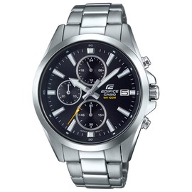 Casio Edifice Herren Massives Edelstahlgehäuse und Edelstahlarmband Uhrenarmband EFV-560D-1AVUEF