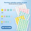 Parches para Acne,Pimple Patch,200 Almohadillas Hidrocoloides para Espinillas, Parches para