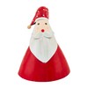 Mud Pie Sm Tin Santa Table SITTERS, RED