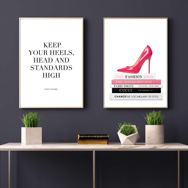 Poster Nordic A4 Black and White Monotone Fashion Stylish Interior