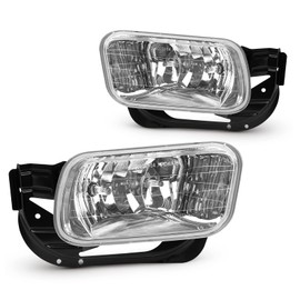 WEZEMLIGHT Fog Lights Assembly Replacement For 2009-2012 Dodge Ram 1500 2010-2018 Dodge Ram 2500 3500 Pickup Truck With H10 12V 42W Halogen Bulbs 1 pair