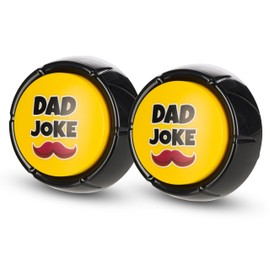 2X Original Dad Joke Button | Funny Gift for Dads and Fathers for Birthdays and Father's Day from Daughter