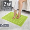 NatureMark Pack of 2 Terry Towelling Bath Mats, 50 x