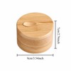 Wooden Seasoning Container for Salt and Spices – Lidded Condiment