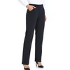 Oalka Women's Dress Pants Straight Leg Yoga Work Stretchy Pant
