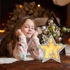 Landifor Star Shaped Wooden Decoration Light Up Star Shaped Christmas