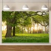 Leowefowa 5x3ft Spring Backdrop Rural Forest Trees Backdrops for Photography
