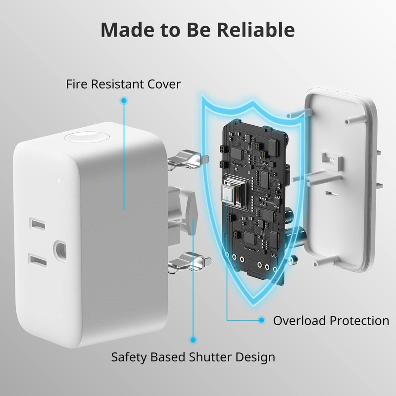 【2025 New】 SwitchBot Smart Plug Mini 15A(1 Pack), Energy Monitor,