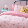 Heya Home Gingham Bows Printed Duvet Set - Pink -