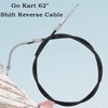 Amavoler 62" 157cm Go Kart Shift Reverse Cable Replacement Accessory