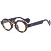 YAMEIZE Oval Blue Light Filter Glasses for Women Men Retro