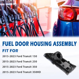 Transit Fuel Door Gas Door Compatible with Ford Transit 150 250 350 350HD 2015 2016 2017 2018 2019 2020 2021 2022 2023 Replaces CK4Z-5427936-A Van Fuel Tank Filler Door