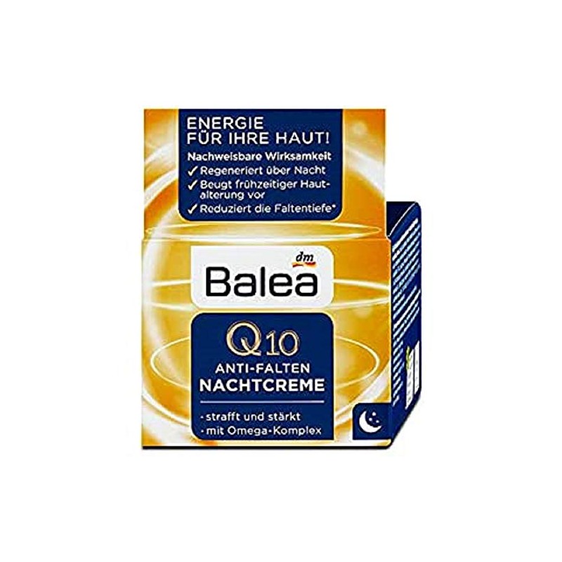 Balea Night Cream Q10 Anti-Wrinkle, 50 ml