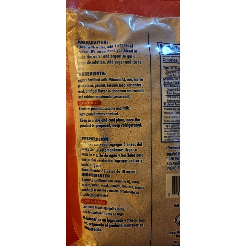 PERLA 2 PACK PERLA HORCHATA AND BARLEY FLOUR WITH MILK/HORCHATA