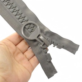 YaHoGa 200 cm #20 Super Large Zip Separable Zip for Coat Tent (Grey)