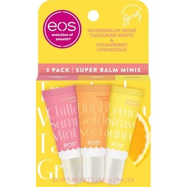 eos Mini bálsamo hidratante de edición limitada 24H, Amalfi Sunset - Tratamiento labial hidratante, hidratante para labios secos, tamaño de viaje, manteca de karité, libre de crueldad, 0.169 onzas líquidas, paquete de 3