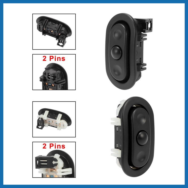 A ABSOPRO Pair Radio Control Steering Wheel Switches for Chrysler