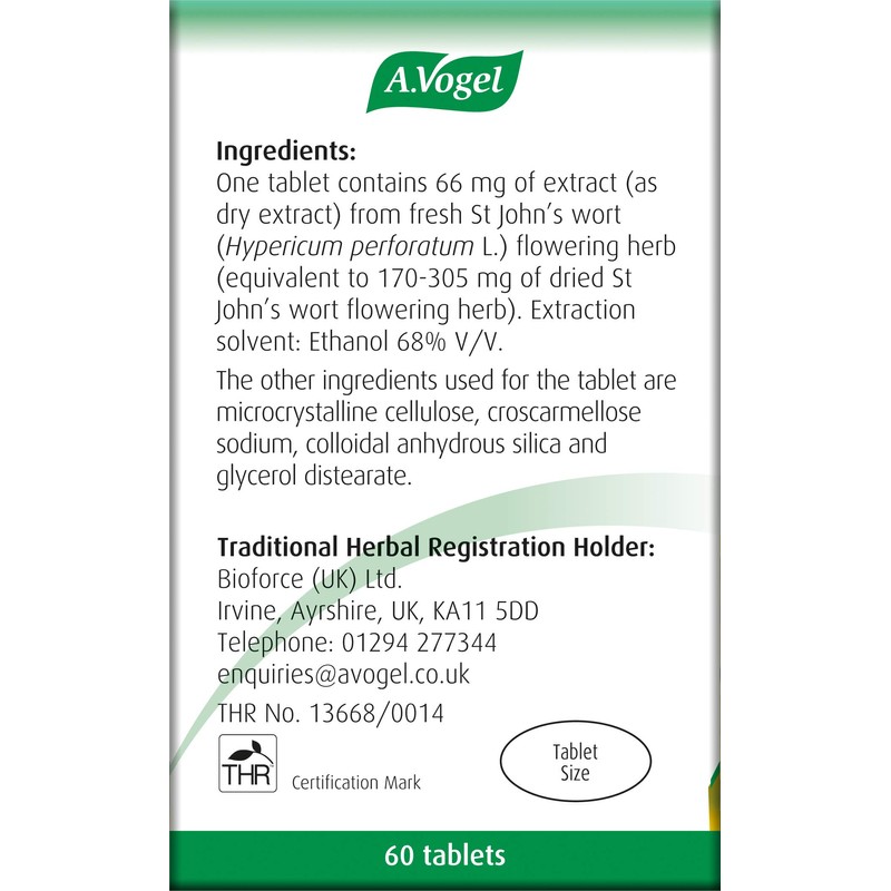 A.Vogel Hyperiforce St John's Wort Tablets | Relieves Symptoms of