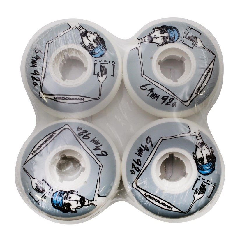 Rollerblade Unisex - Adult HYDROGEN BLANK 64/92A (4PCS) Wheels, White,