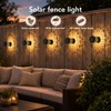 Neoglint 2 Pack Solar Mandala Fence Lights, Decorative Metal Solar