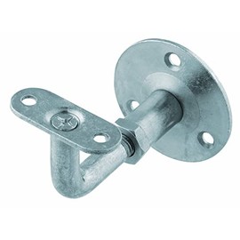 Alberts 308988 handrail support, for attaching to the wall, adjustable support, for screwing on, straight support, galvanised