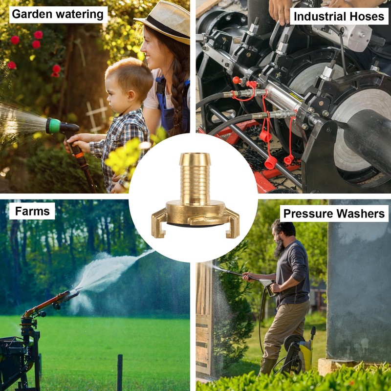 Quick Coupling 3/4 Inch, 2 Pieces Brass Quick Coupling, Coupling