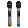Rockville RWM72U Dual UHF Wireless Handheld Microphone System, Digital Display,