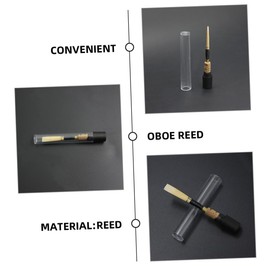 FUNOMOCYA 3pcs Traditional Oboe Reeds Soft Natural Reed Material Replacement Oboe Accessories for Beginner Wind Instruments
