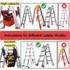 KVI Folding Ladder Tool Tray Bag, Fit A Frame Telescoping