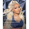FASHION VILA 613 Lace Front Wig Human Hair Blonde Lace