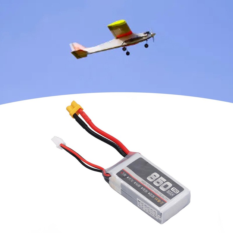 850mAh 75C High Rate Lipo Batteries Li Ion Battery Pack
