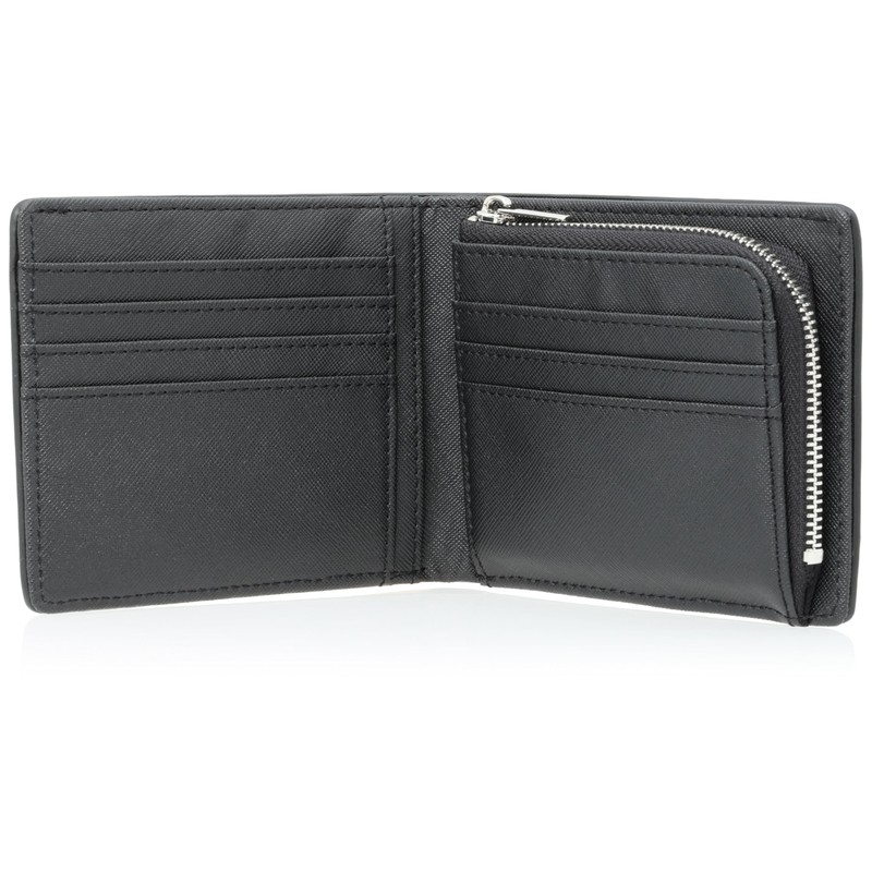 ADLI-01 Men's Bifold Wallet, L-Shaped Zipper, Coin Purse, Compact, Lightweight,