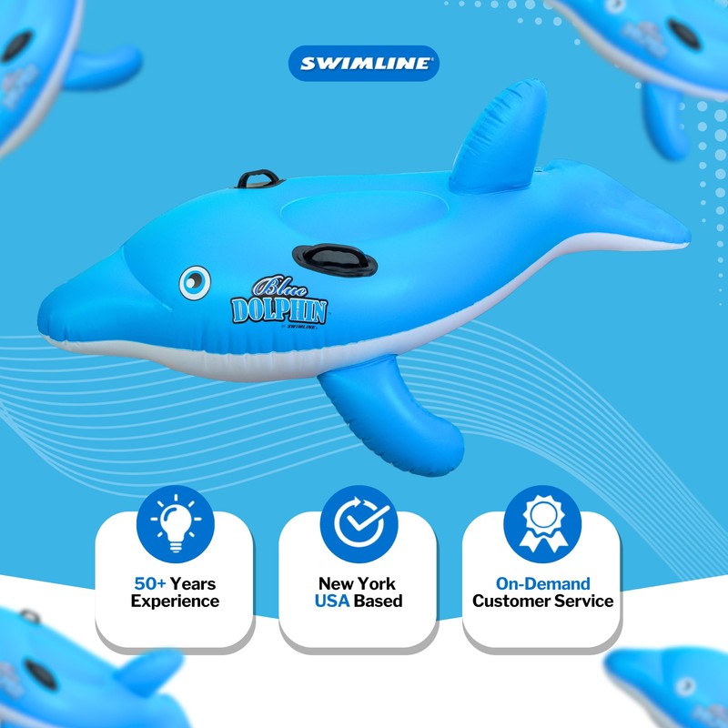 SWIMLINE Inflatable Ride-On Pool Float – Fun Raft for Pools,