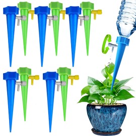 Automatic Water Supply Cap, Plants, Set of 10, Watering Service, Automatic Water Volume Control, Easy Installation, Just Insert In, Prevent Clogging, Drip Irrigation, Repeated Use, For Household