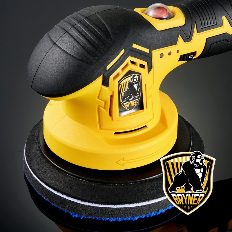Cordless Car Buffer Polisher, 6 inch Cordless Polisher with 2pcs