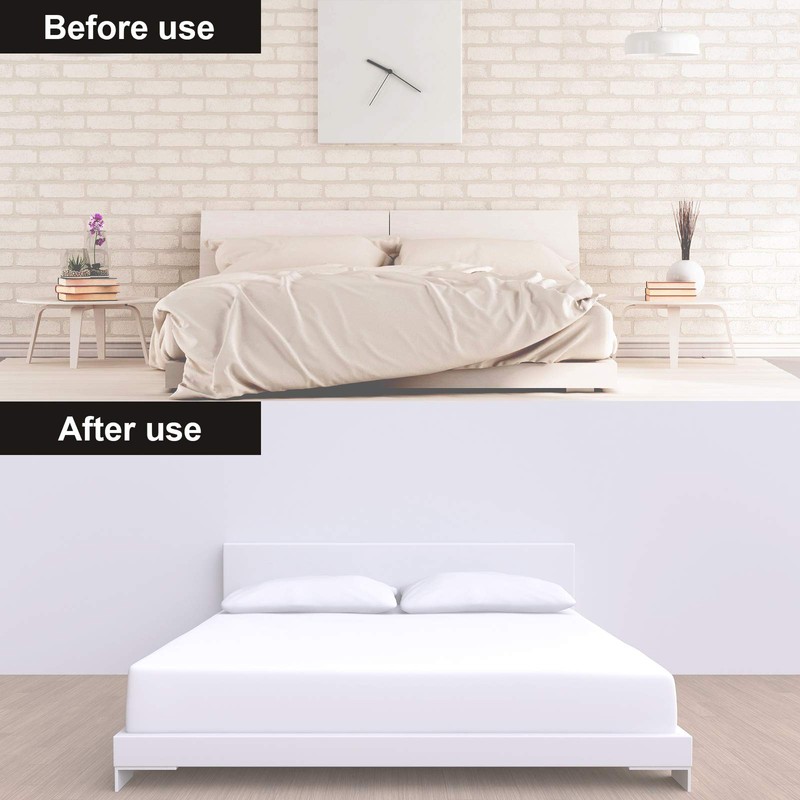 Jetec Plastic Head Double Pins Bed Skirt Holding Pins White