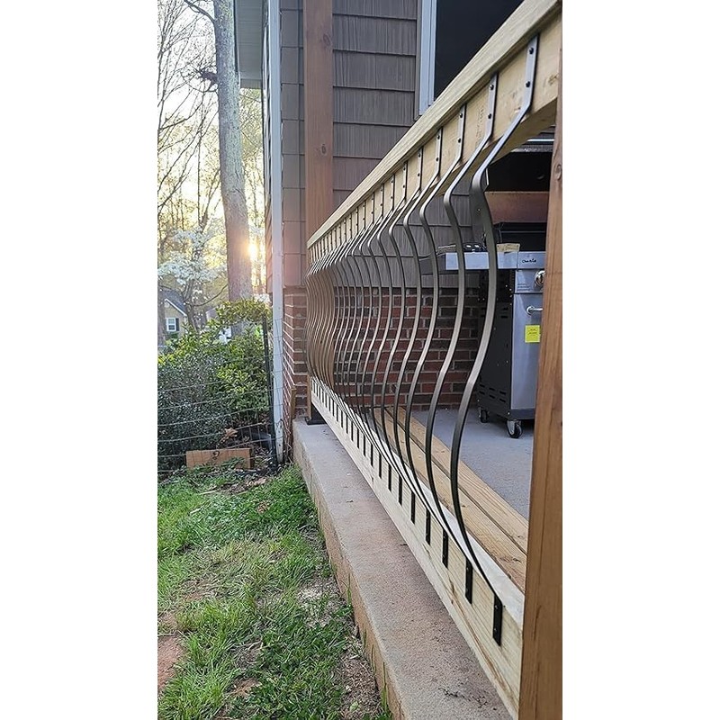 HZIU 51 Pack Deck Balusters 29.5 Inches Metal Deck Spindles