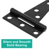 BUXIMN 6 Pack T Hinge, 2inch Mini Door Hinges Outdoor
