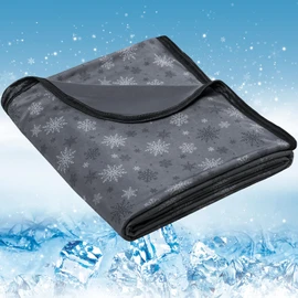 OIGAE Cooling Blanket with Double Sided Cold Effect Bed Throw for Hot Sleepers Night Sweats,Japanese Q-Max 0.5 MICA Cooling Fiber,Skin-Friendly, Breathable (7 - Dark Grey, Twin 60'' x 80'')