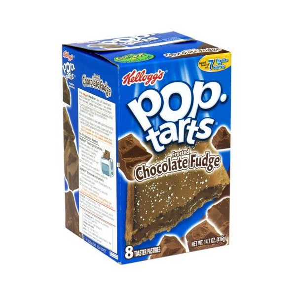 Kellogg's Pop-Tarts Chocolate Fudge Frosted, 8-Count Box (Pack of 6)
