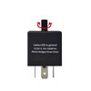 DKMOTORK 0051 3-Pin CF13 JL-02 Adjustable Electronic Flasher Relay for