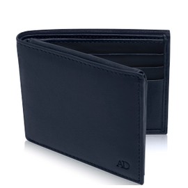 Access Denied Slim Leather Bifold Wallets For Men - Minimalist Mens Wallet RFID Blocking Card Holder With ID Window Gifts For Men
