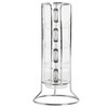 Gibson Soho Lounge Stackable Glass Espresso Cups with Rack, Glass,