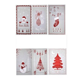 Christmas Tea Towels, Pack of 12