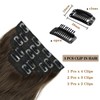 Brown Wavy Clip-in Hair Extensions for Halloween & Christmas Parties