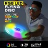 Disc golf,Glow Frisbee with 30 RGB LEDs, 16 Light Modes