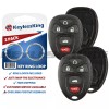 KeylessKing* 2 Replacement Remote Start Key Fob Shell Pad Case